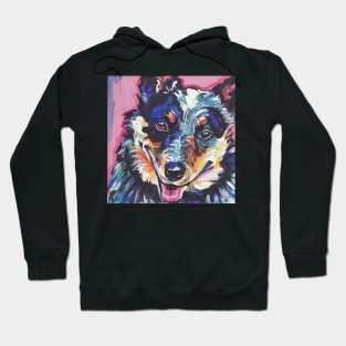 Australian Cattle Dog Bright colorful pop dog art Hoodie